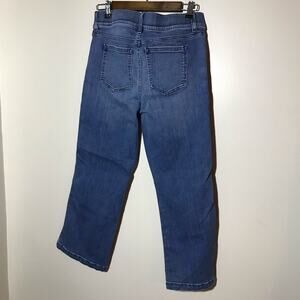 Spanx L vintage indigo crop denim jeans jeggings stretchy